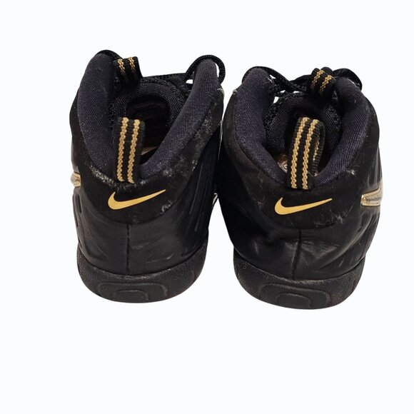 Nike Air Little Posite Pro 2018 Color-Metallic Gold Black Size 10 C #843769-010 - Picture 5 of 8